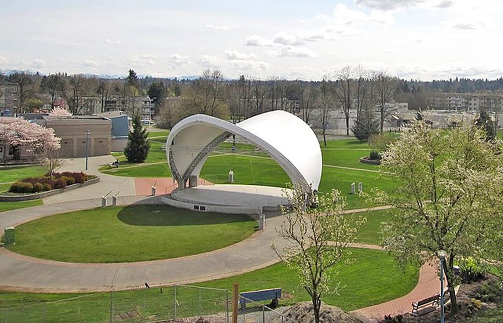 The bandshell at Douglas Park in downtown Langley City