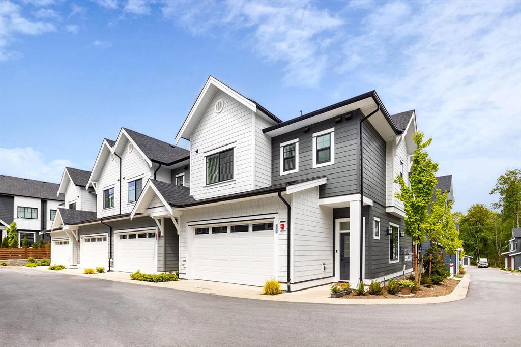 A new end-unit townhome with a double garage in Willoughby, Langley