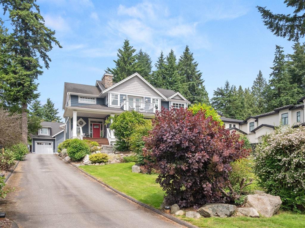 Craftsman-style home at the top of a long driveway in Panorama Ridge, Surrey