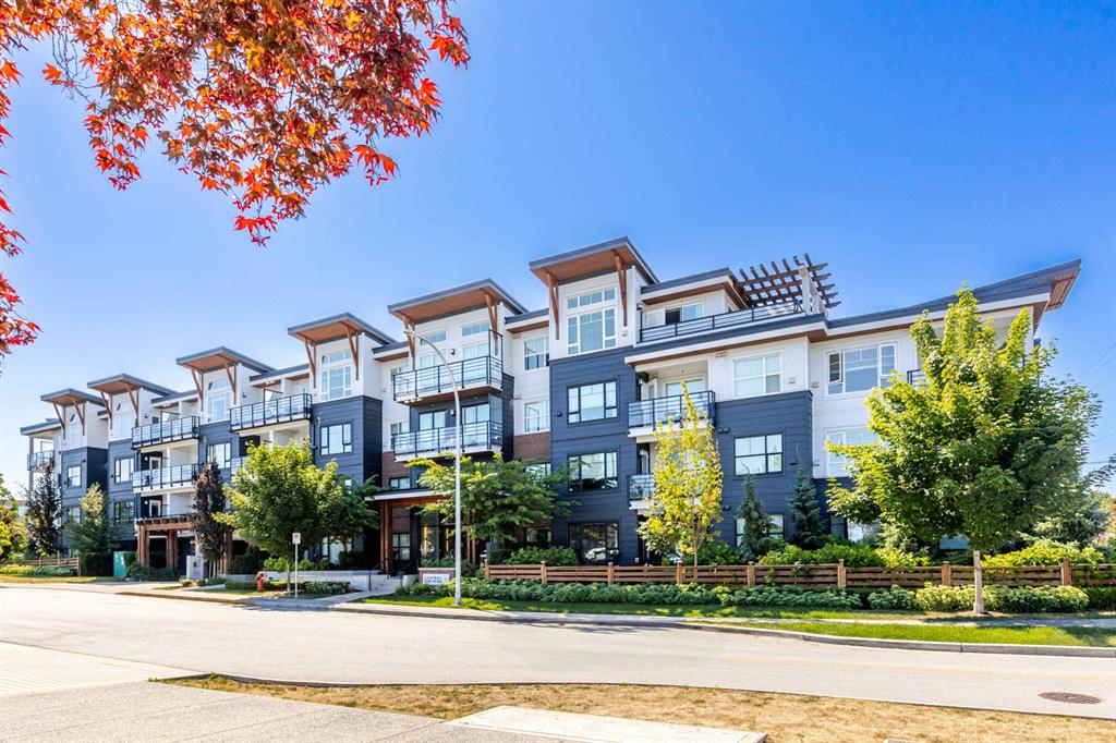 Modern condo and townhome buildings in Murrayville, Langley