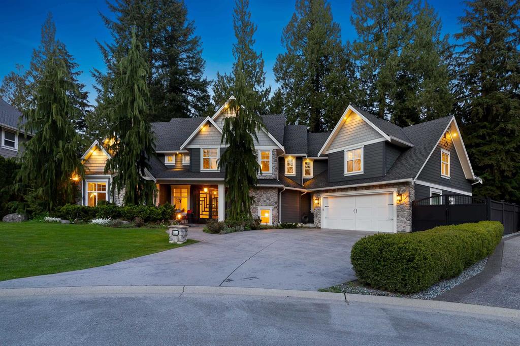Craftsman-style home at dusk in Walnut Grove, Langley