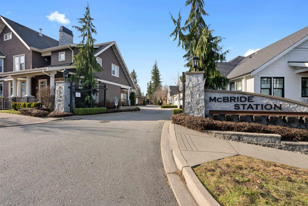 Entrance to a townhome complex in Fort Langley