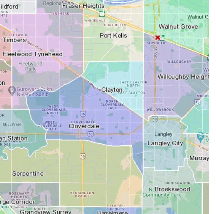 Central Surrey Map