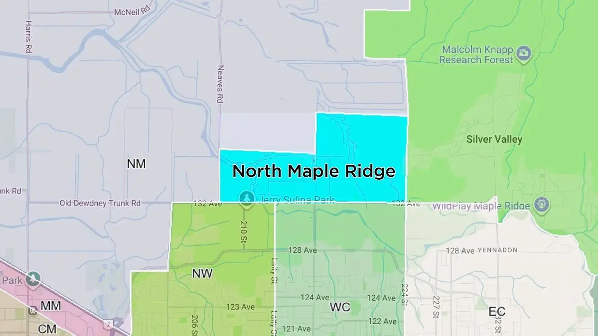 North Maple Ridge Map