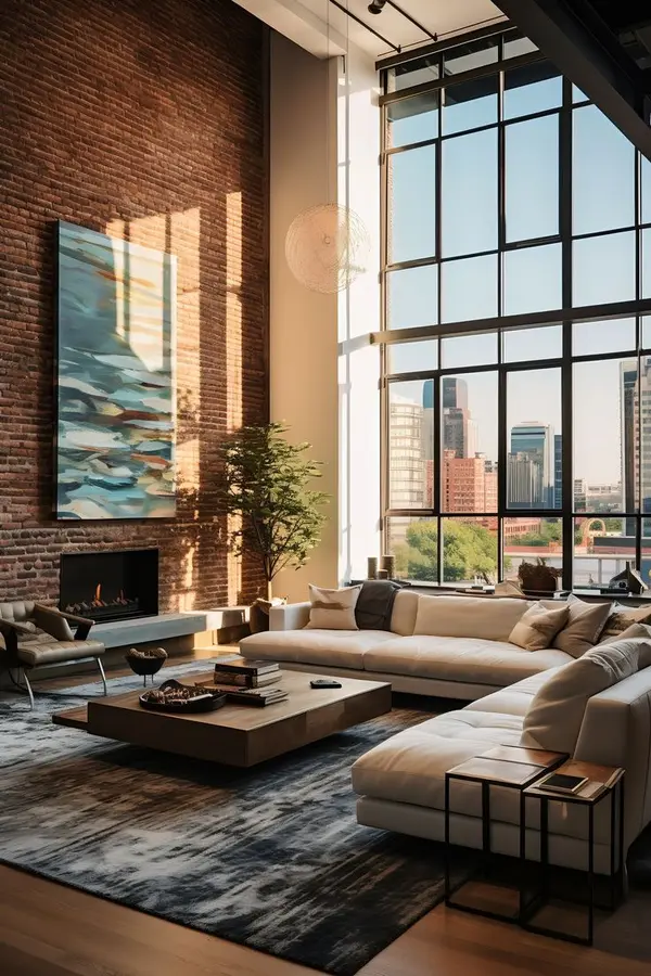 Luxury Loft - Urban Chic Modern Living Room