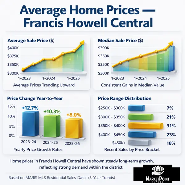 feature image of Average Home Prices in Francis Howell Central: 3-Year MLS Market Analysis