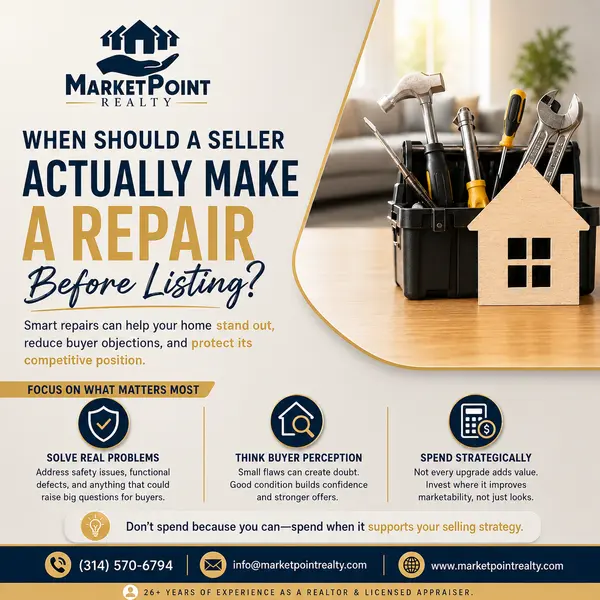 feature image of When Should a Seller Actually Make a Repair Before Listing?