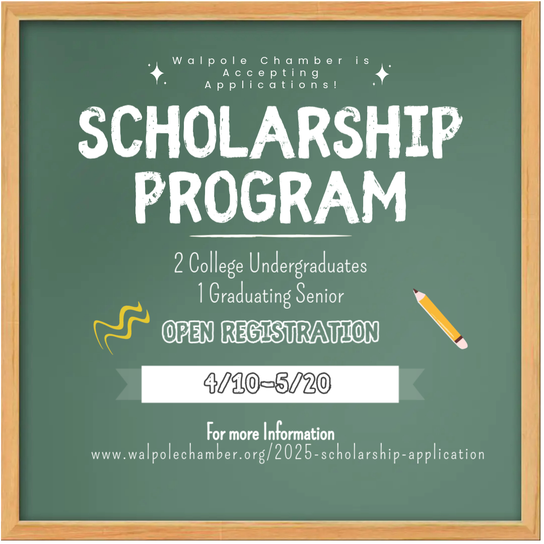 Walpole MA Chamber of Commerce Scholarships