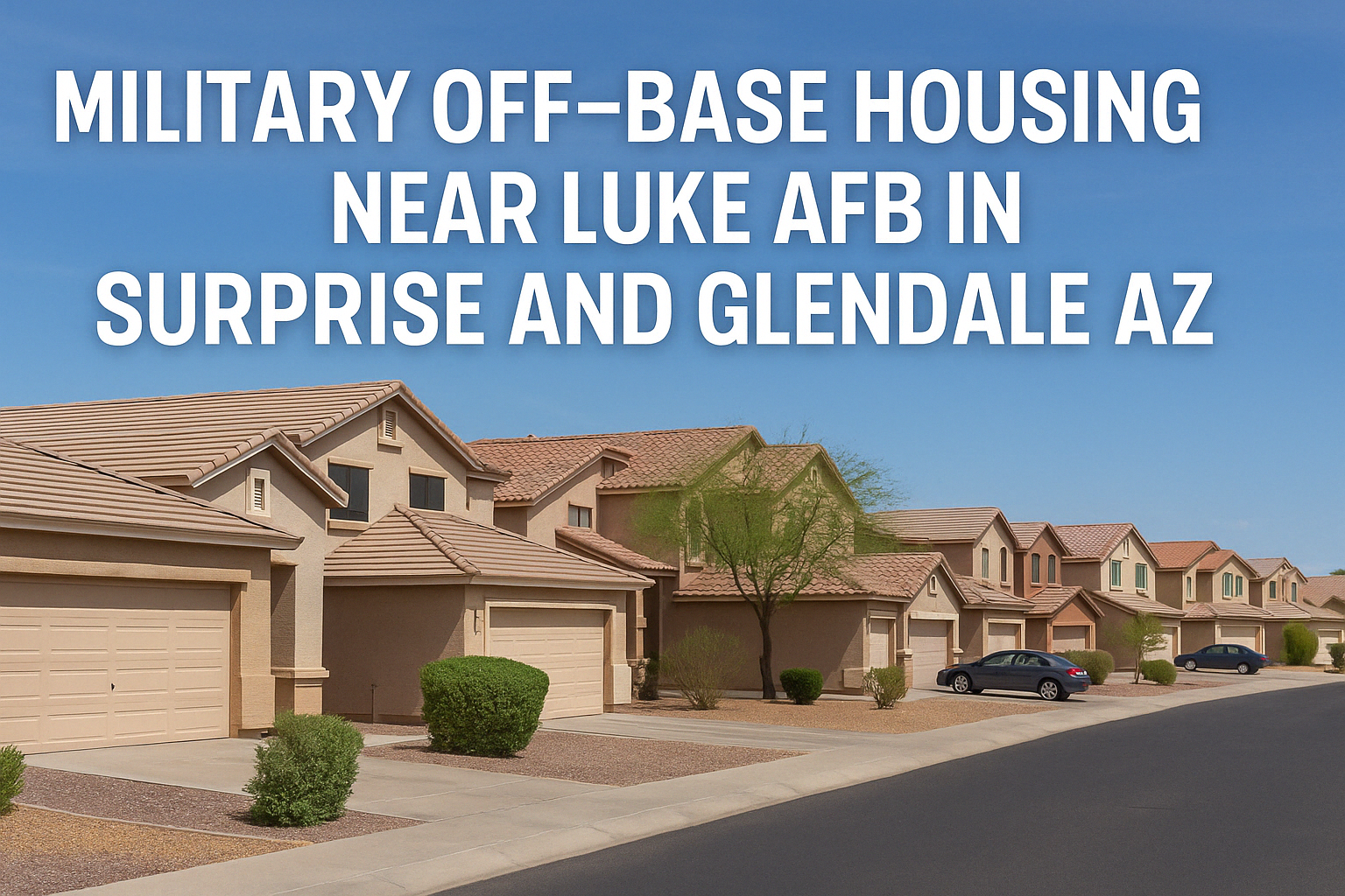 Military off-base housing near Luke AFB in Surprise and Glendale AZ