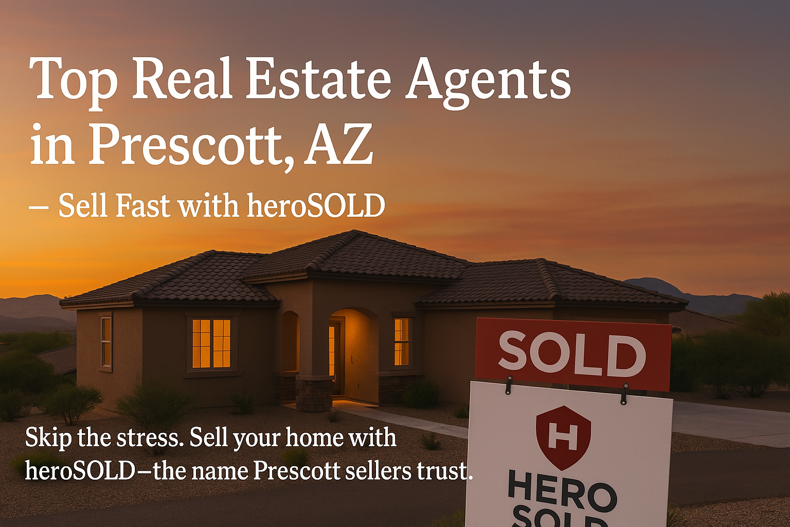 Infographic: Selling a home in Prescott, AZ with fast cash offers, PCS help, and VA loan-ready buyers