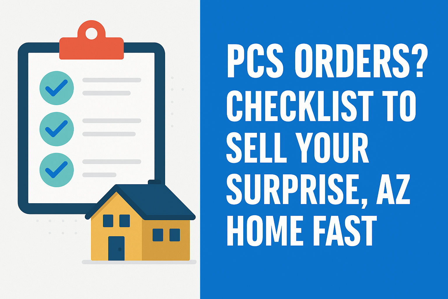 Infographic: Selling a home near Luke AFB with fast cash offers, PCS help, and VA loan-ready buyers