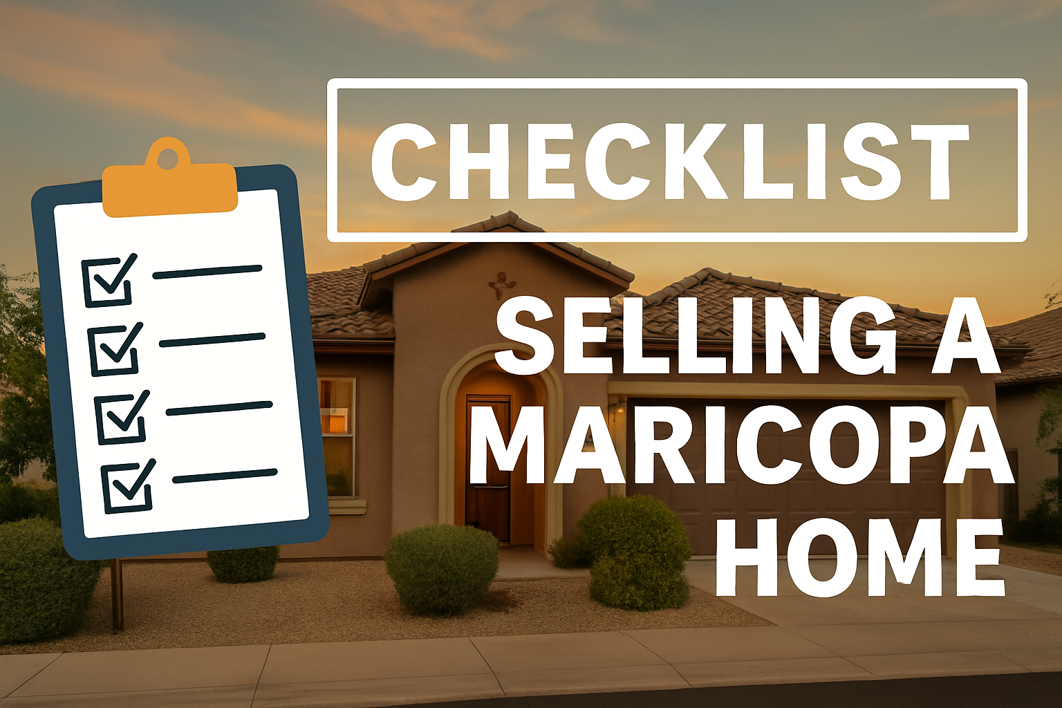 Checklist: Selling a Maricopa Home