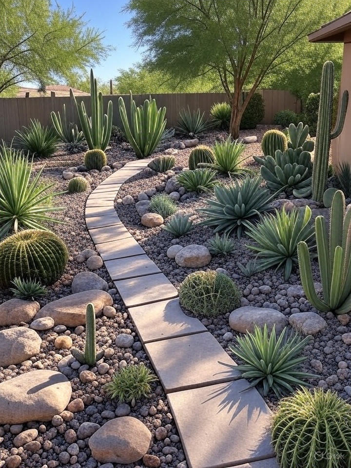 xeriscaped yard in Surprise AZ for maximum curb appeal