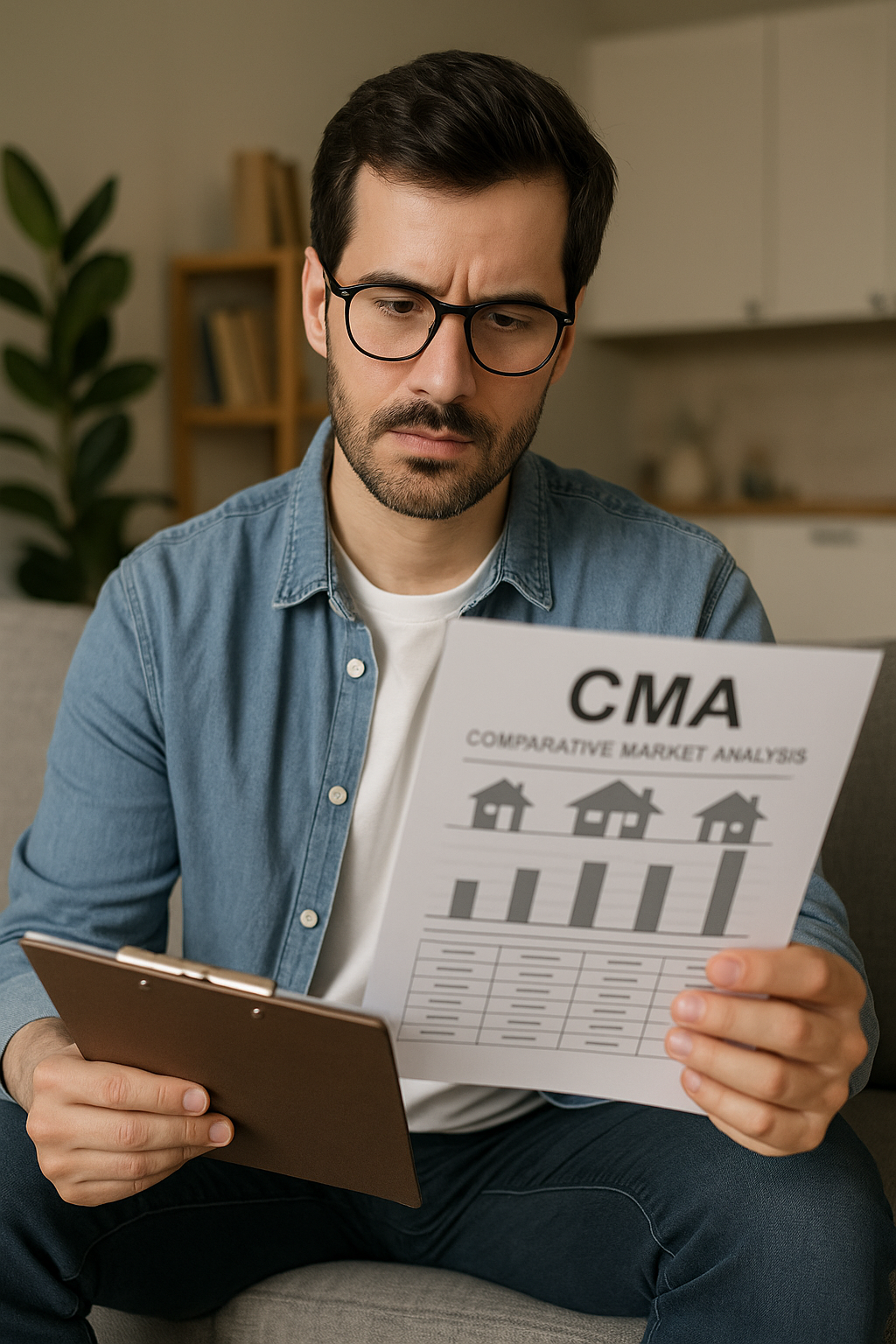 howing a homeowner reviewing a CMA
