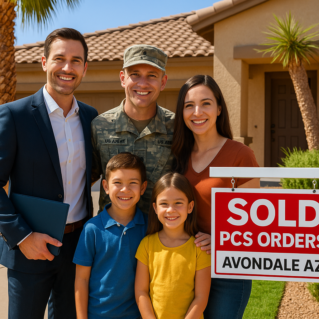 Avondale AZ realtor helping military family sell home during PCS orders