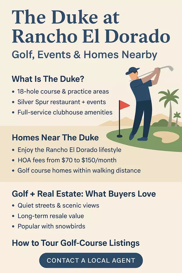 The Duke at Rancho El Dorado: Golf, Events & Homes Nearby,James Sanson