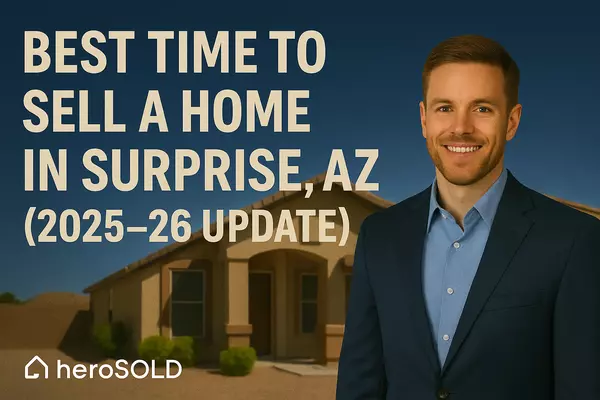 Best Time to Sell a Home in Surprise, AZ (2025–26 Update),James Sanson