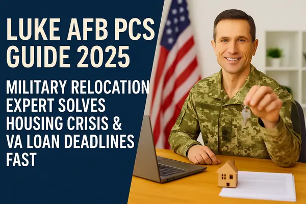 Luke AFB PCS Guide 2025-26: Military Relocation Expert Solves Housing Crisis & VA Loan Deadlines Fast,James Sanson
