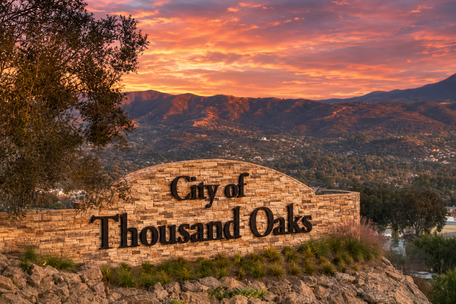 City of Thousand Oaks aerial view