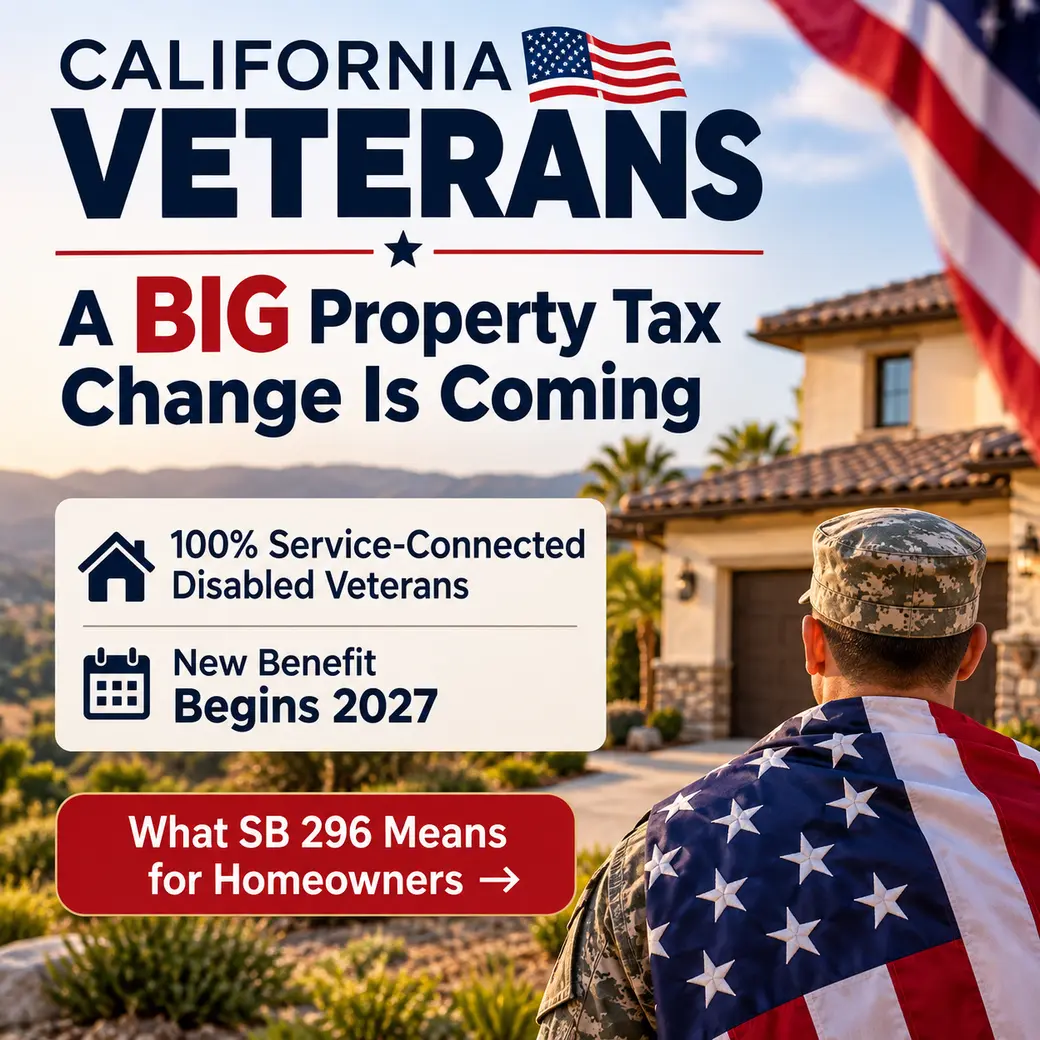 California Disabled Veterans Property Tax Exemption 2027: What SB 296 Means for Veteran Homeowners