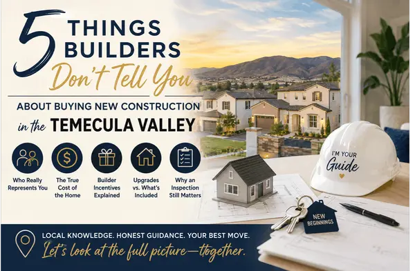 5 Things to Know Before Buying New Construction in the Temecula Valley.,Elena Flores