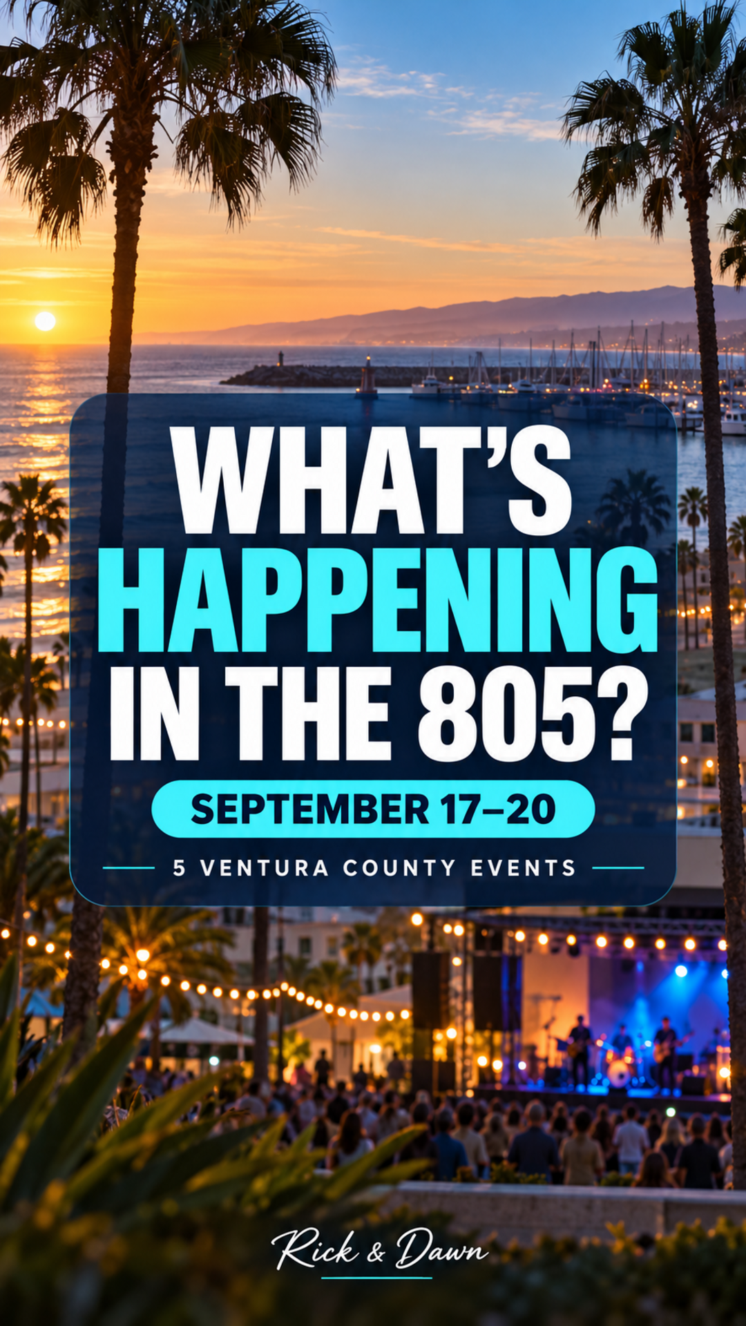 What's Happening in the 805 video thumbnail for five Ventura County events happening September 17 through 20, 2026