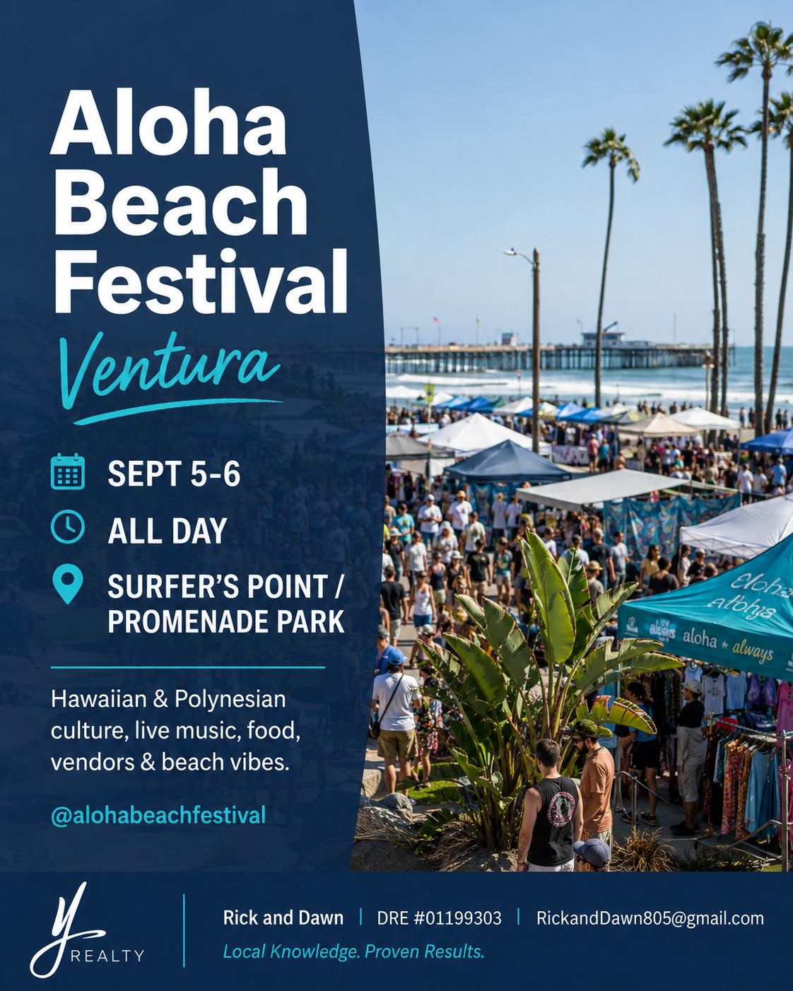 Aloha Beach Festival in Ventura California September 5 and 6 2026