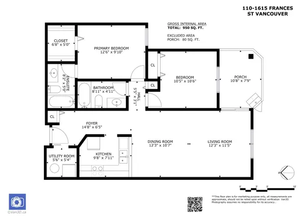 1615 Frances ST #110, Vancouver, BC V5L 1Z3