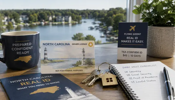 feature image of Do You Need a REAL ID in North Carolina? 2026 Rules, Documents, and Closing Day