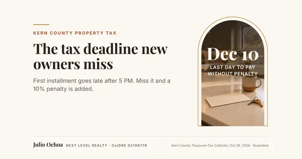 Kern County Property Tax Due Dates: New Homeowner Guide