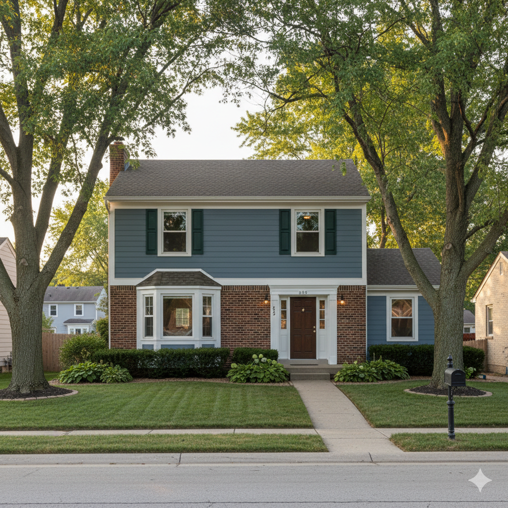 Single-family rental home in an Omaha residential neighborhood
