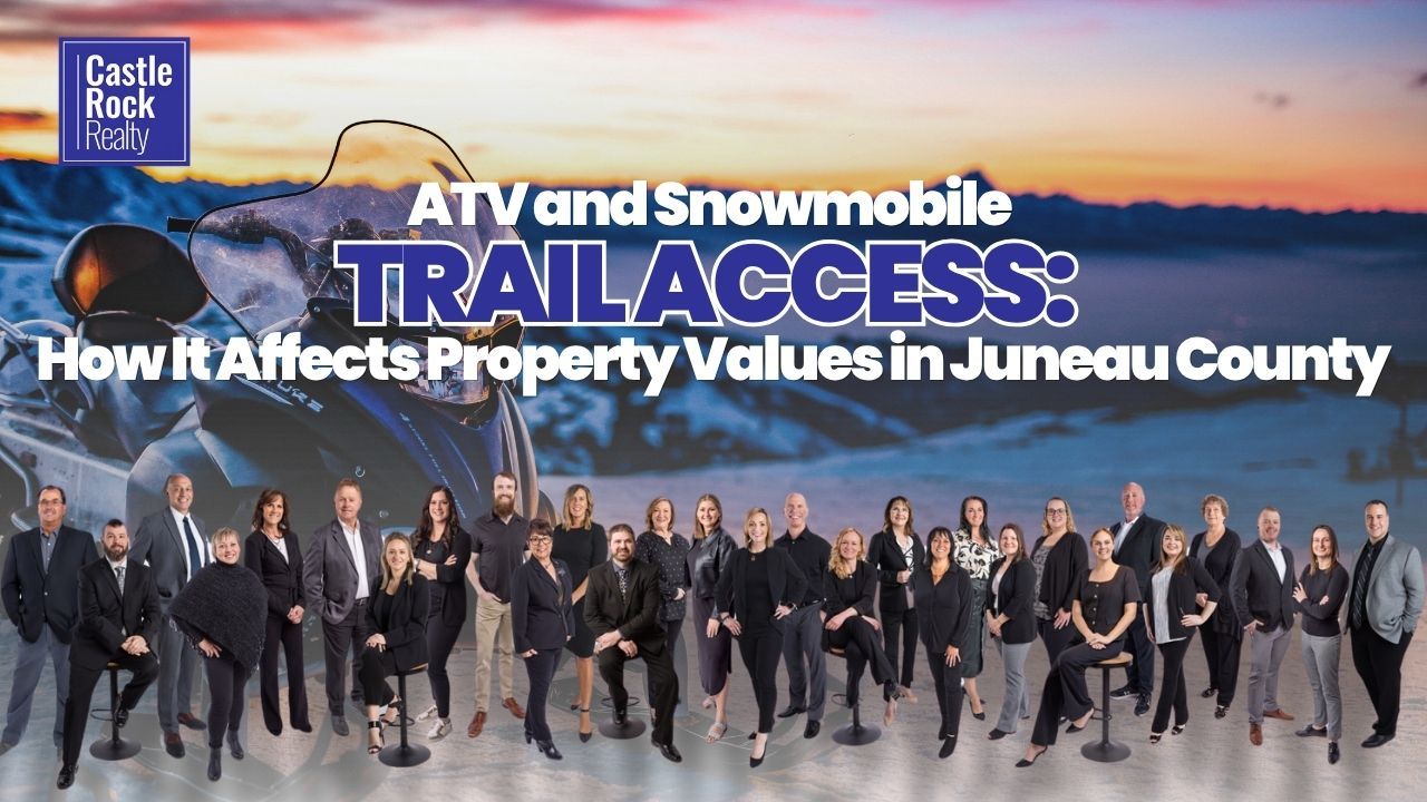 ATV and snowmobile trail access in Juneau County Wisconsin — recreational trail access and property value impact
