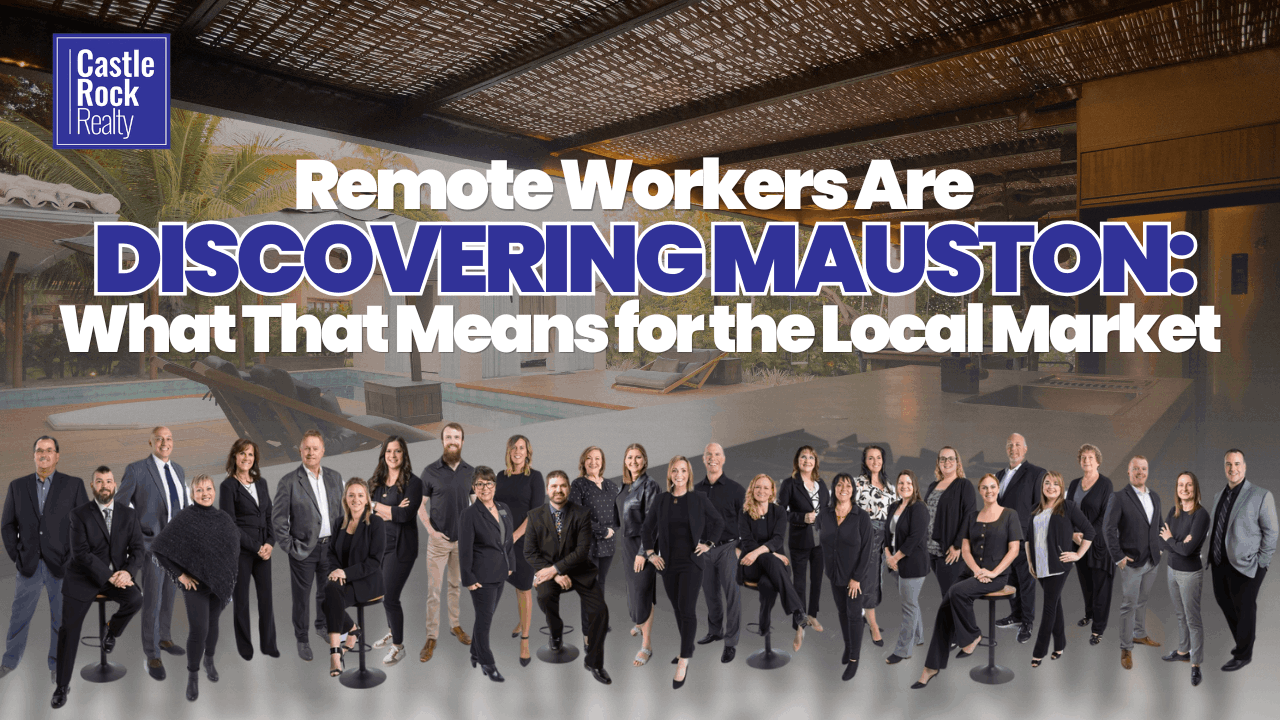 Remote worker at home office near Mauston Wisconsin — in-migration and real estate market impact 2026