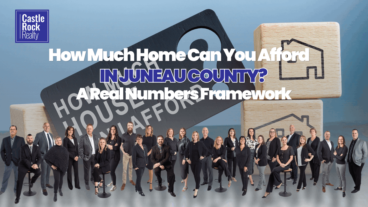 Home affordability calculator framework for Juneau County Wisconsin — income and mortgage payment guide