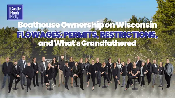 feature image of Boathouse Ownership on Wisconsin Flowages: Permits, Restrictions, and What's Grandfathered