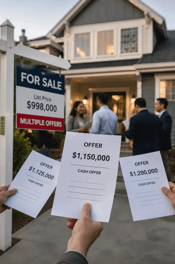 How much over asking should I offer in El Cerrito?