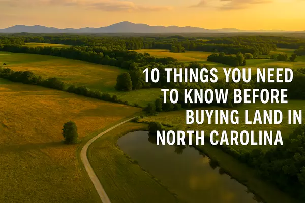 10 Things You Need to Know Before Buying Land in North Carolina