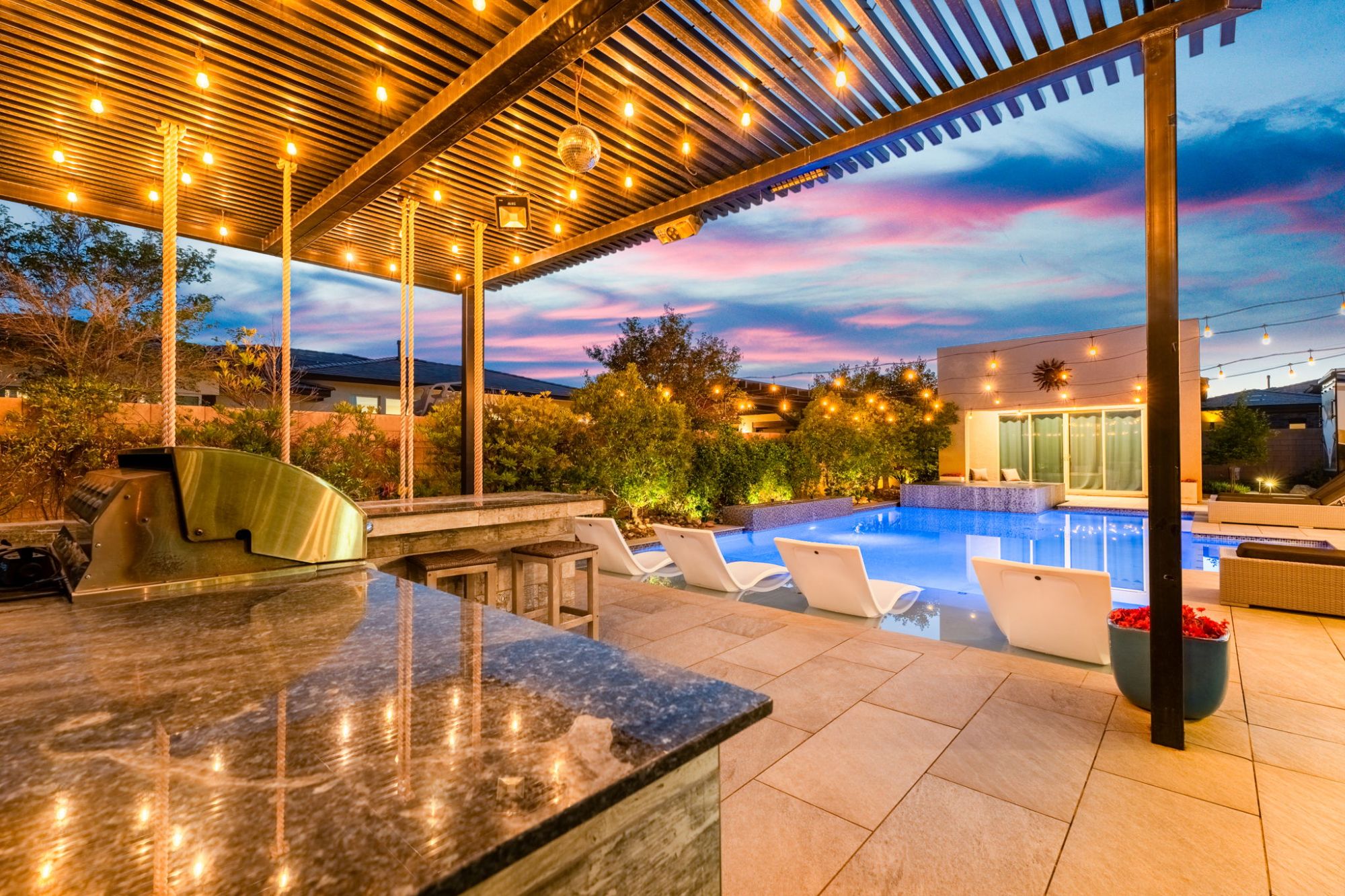 Open-concept living area in a Las Vegas Valley single-family home