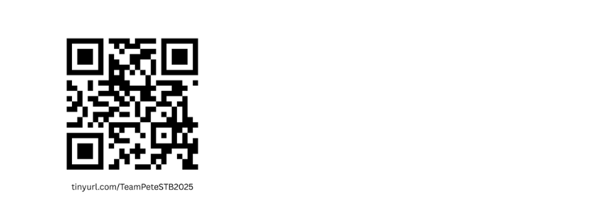 QR code for voting TeamPete as top real estate agency Harrisburg Magazine Simply the Best 2025