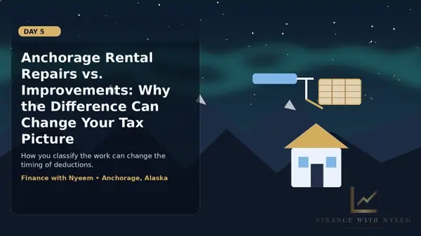 feature image of Anchorage Rental Repairs vs. Improvements: Why the Difference Can Change Your Tax Picture