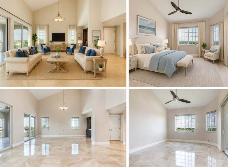 Staged or not staged for the sale