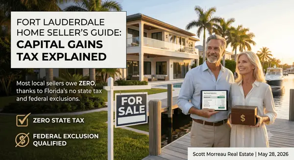 feature image of Capital Gains Tax When Selling Your Fort Lauderdale Home: What You Actually Owe