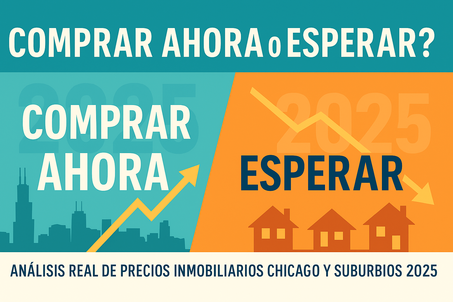 Comprar Ahora o Esperar Análisis Real de Precios Inmobiliarios Chicago y Suburbios 2025