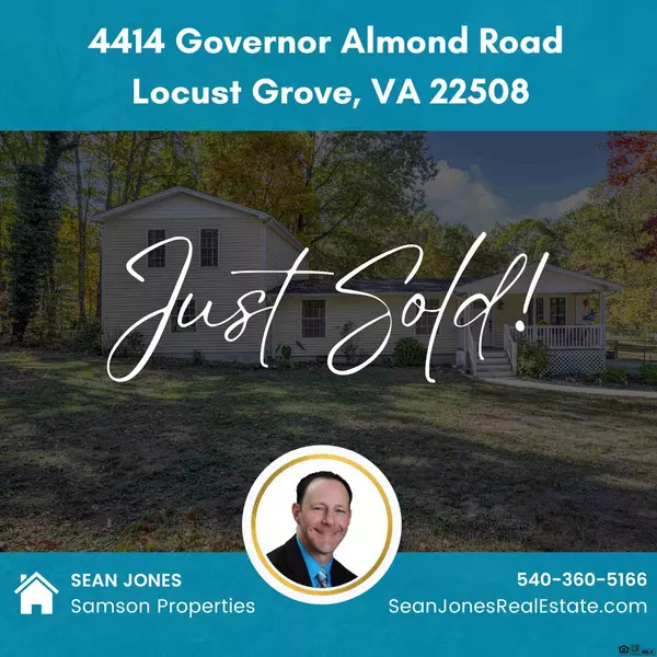 Just Sold House in Locust Grove : 4414 Governor Almond Road,Sean Jones
