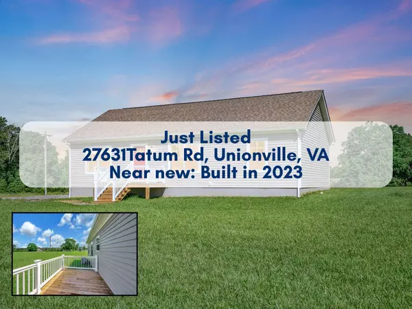 Just Listed: 27631 Tatum Road – Beautiful 3-Bed Home on Over 2 Acres in Unionville, VA
