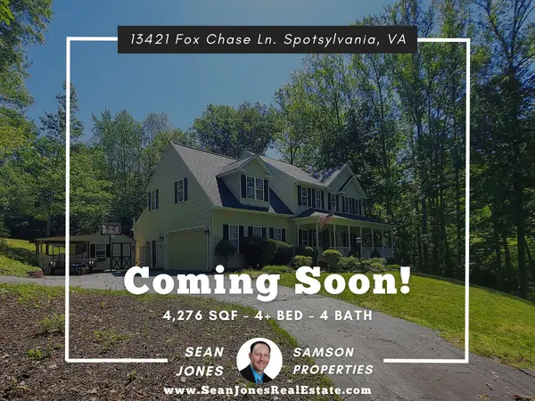  Coming Soon in Fox Chase: Luxury, Space, and Flexibility at 13421 Fox Chase Ln, Spotsylvania, VA