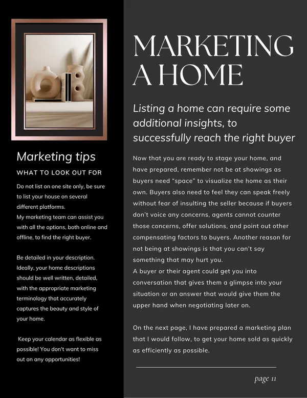 MARKETING SAMPLE PAGE