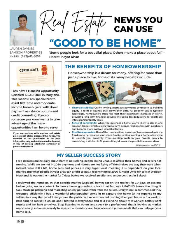 feature image of April Newsletter: Tips for First-Time Buyers and Sellers