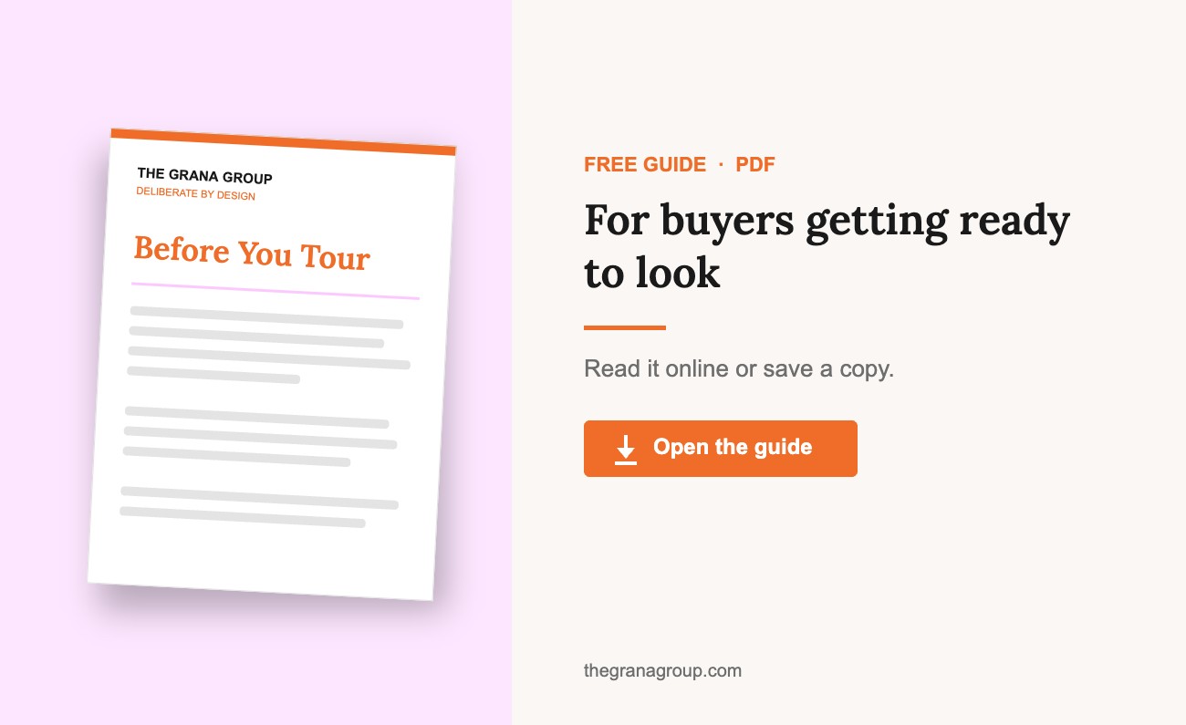 Before You Tour, a free guide from The Grana Group