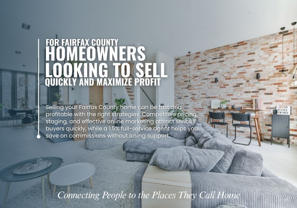Sell Home Fast in Fairfax County – save with 1.5% listing.